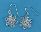 Swarovski Crystal Snowflake Class sample earrings